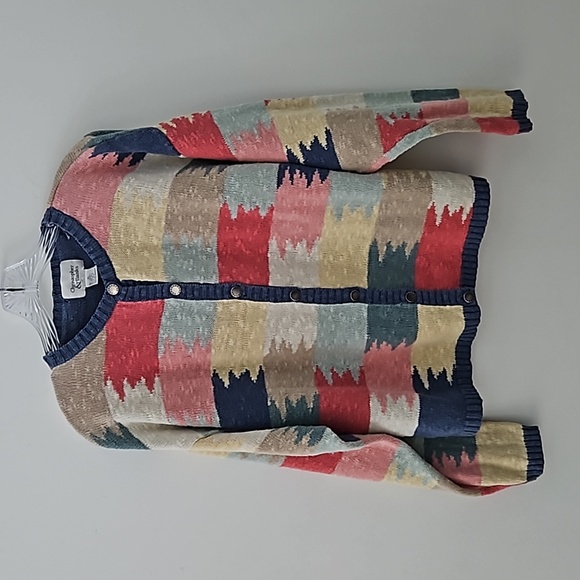 Y2K vintage southwestern button-front cardigan sweater size extra large - Picture 6 of 12